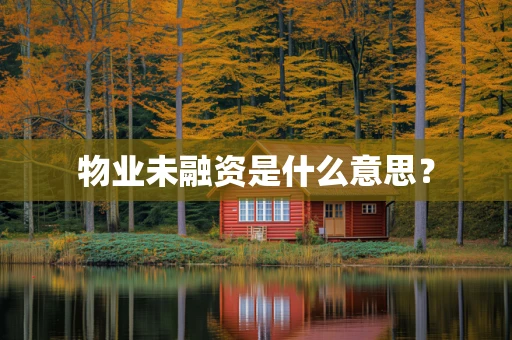 物业未融资是什么意思？