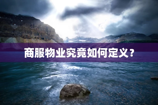 商服物业究竟如何定义？