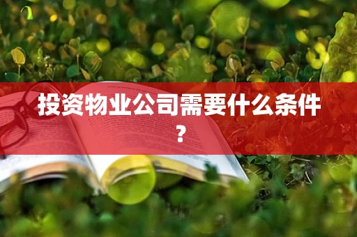 投资物业公司需要什么条件？