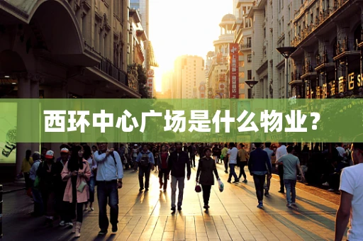 西环中心广场是什么物业？