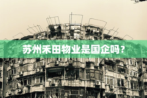 苏州禾田物业是国企吗？