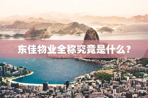 东佳物业全称究竟是什么？