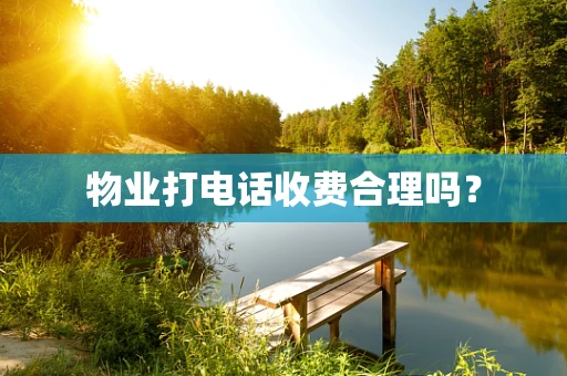 物业打电话收费合理吗？