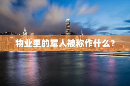 物业里的军人被称作什么？