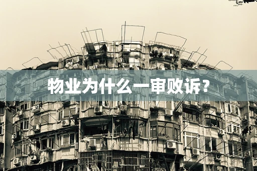 物业为什么一审败诉？
