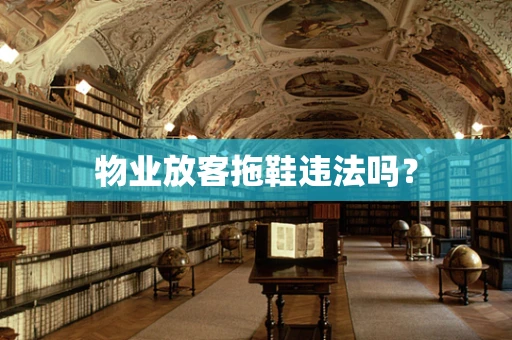 物业放客拖鞋违法吗？