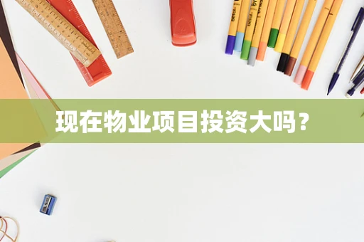 现在物业项目投资大吗？