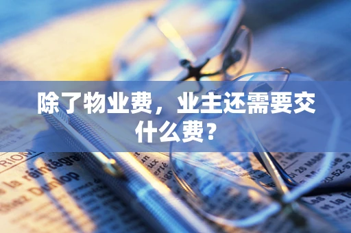 除了物业费，业主还需要交什么费？