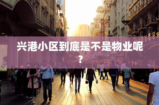 兴港小区到底是不是物业呢？