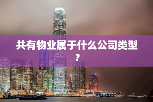 共有物业属于什么公司类型？