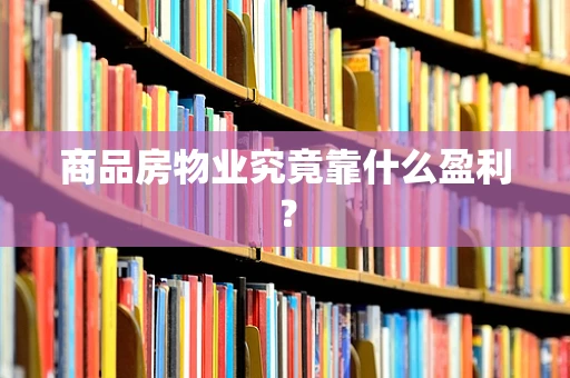 商品房物业究竟靠什么盈利？