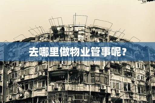 去哪里做物业管事呢？