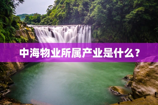 中海物业所属产业是什么？