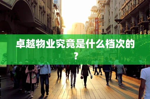 卓越物业究竟是什么档次的？