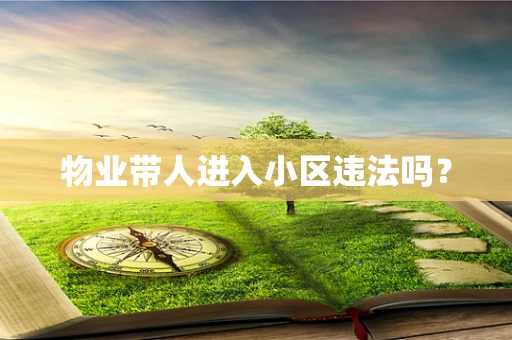 物业带人进入小区违法吗？