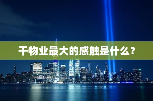 干物业最大的感触是什么？