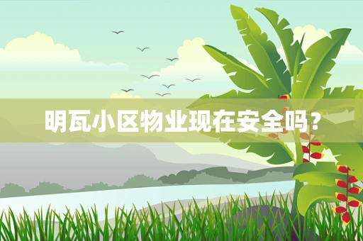 明瓦小区物业现在安全吗？