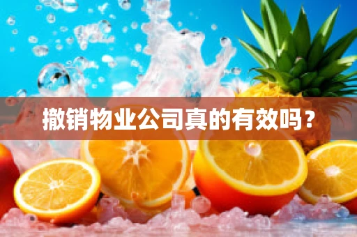 撤销物业公司真的有效吗？