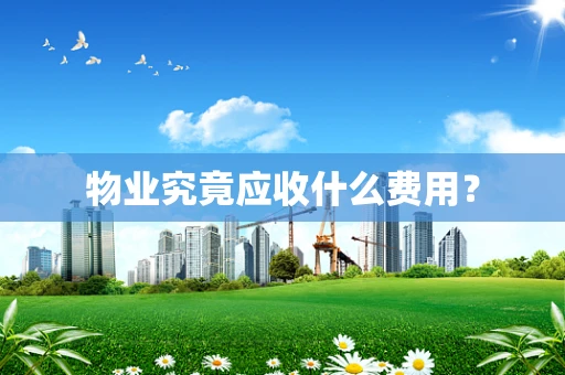 物业究竟应收什么费用？