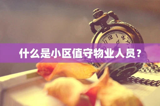 什么是小区值守物业人员？