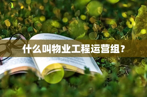 什么叫物业工程运营组？