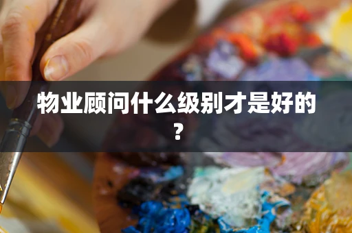物业顾问什么级别才是好的？
