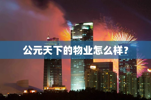 公元天下的物业怎么样？
