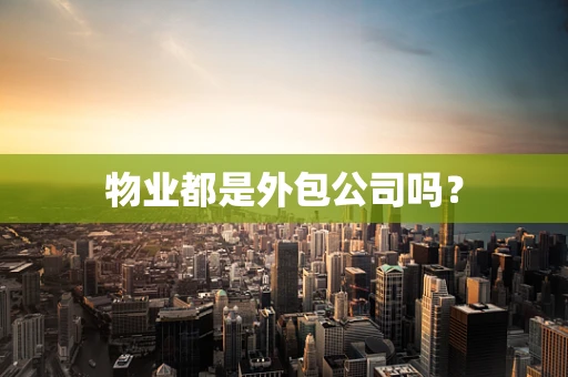 物业都是外包公司吗？
