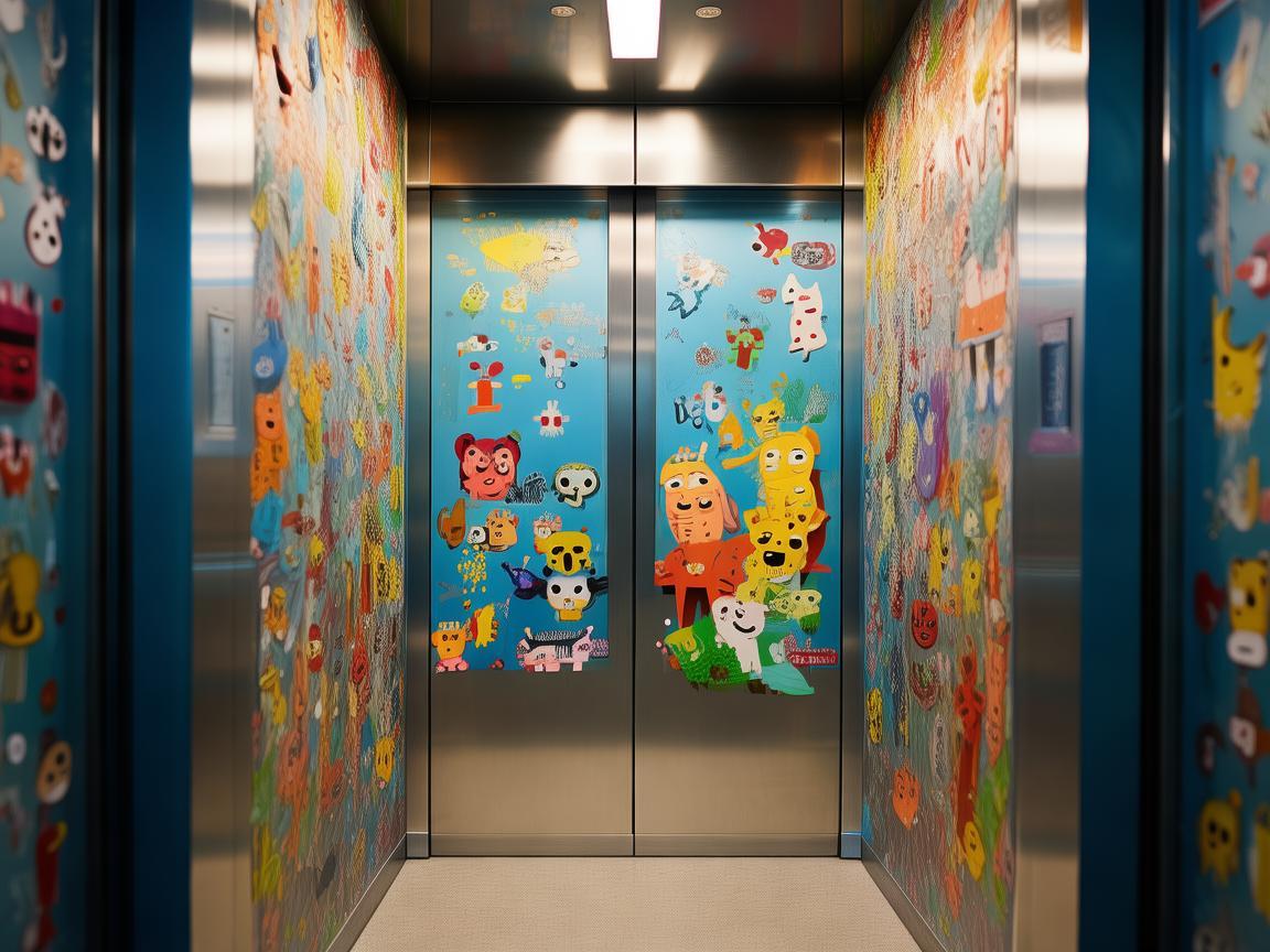 物业允许在电梯里贴贴纸吗？